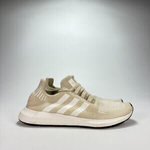 Adidas Swift Run Beige Lightweight Lace Up Sneaker Shoes CG4141 Women's Size 6.5
